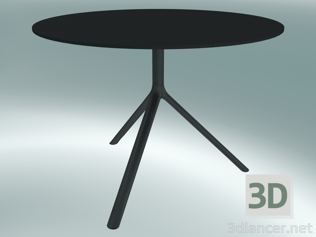 3d model Mesa MIURA (9555-01 (Ø 100cm), H 73cm, negro negro) - vista previa