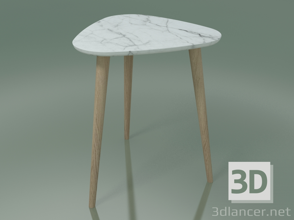 3d model Side table (244, Marble, Rovere Sbiancato) - preview