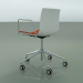 3d model Chair 0384 (5 castors, with armrests, LU1, with front trim, PO00101) - preview