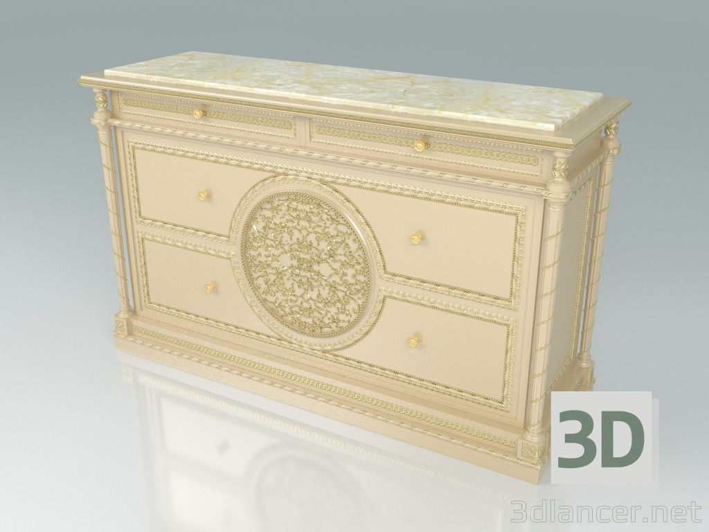 3d model Mueble de televisión (art. 14683) - vista previa