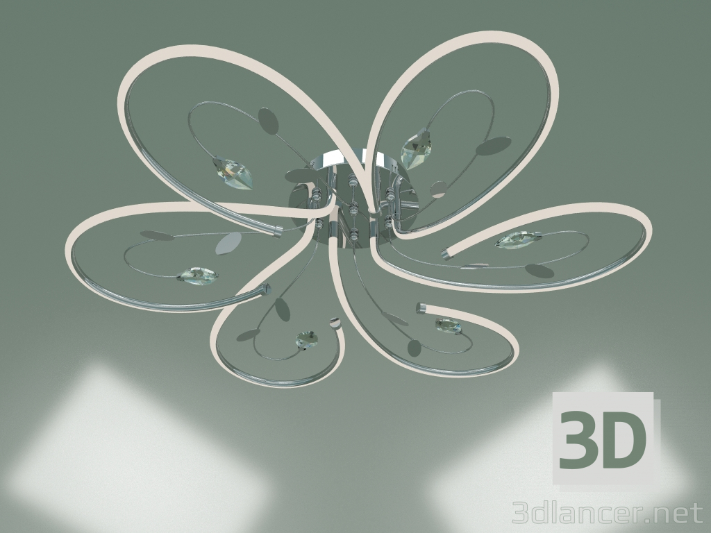 Modelo 3d Candelabro LED de teto Venzel 90082-6 (cromo) - preview