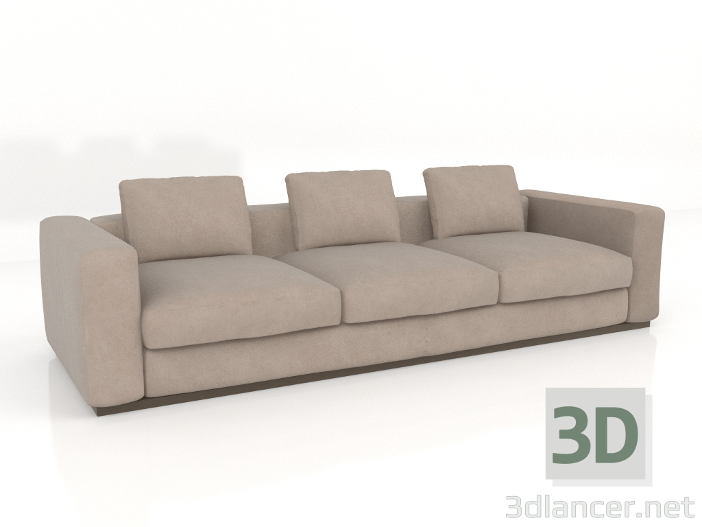 3d model 3-seater sofa (E224) - preview