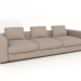 3D Modell 3-Sitzer-Sofa (E224) - Vorschau