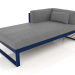 3d model Modular sofa, section 2 left (Night blue) - preview