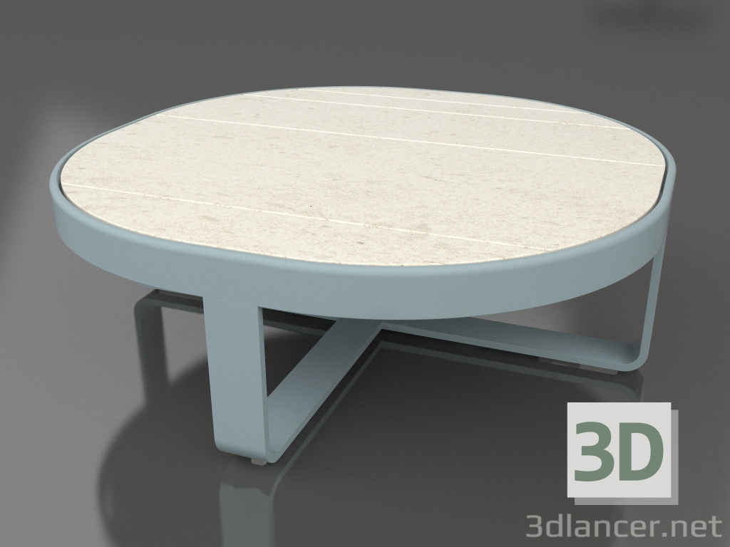 Modelo 3d Mesa de centro redonda Ø90 (DEKTON Danae, Azul cinza) - preview