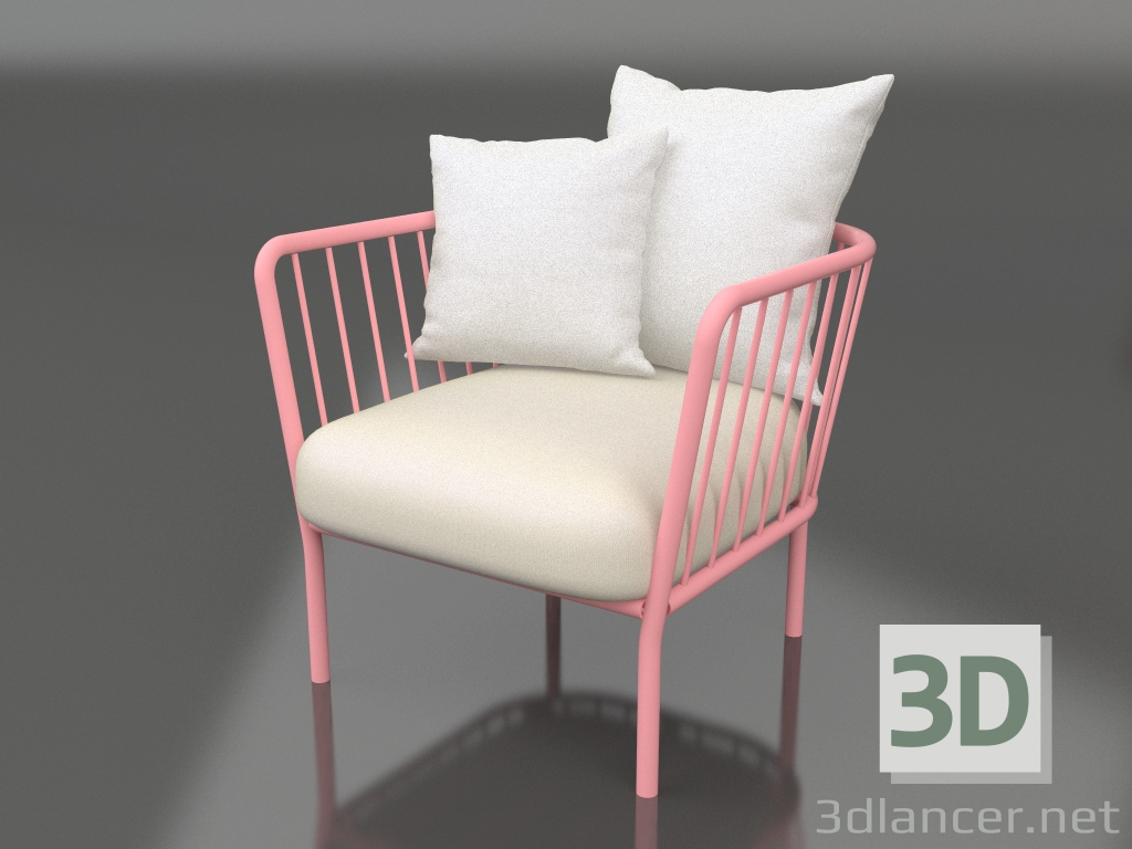 3D Modell Stuhl (Rosa) - Vorschau