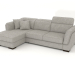 3d model Kelly sofa with ottoman (Zeus 4) - preview