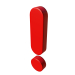 3d model Exclamation mark - preview