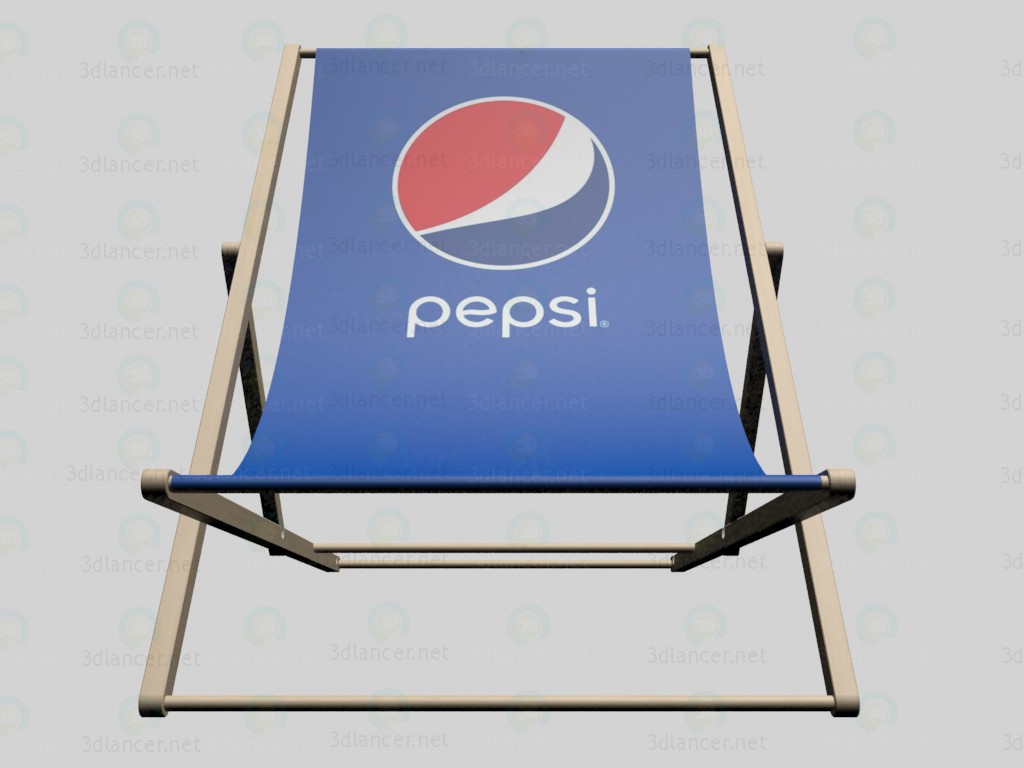 Silla de playa Pepsi 3D modelo Compro - render