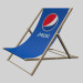 modèle 3D de Chaise de plage Pepsi acheter - rendu