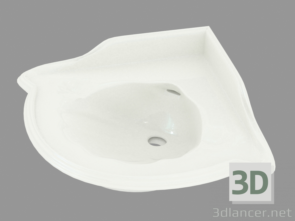 modello 3D Sink angolo di Oxford - anteprima