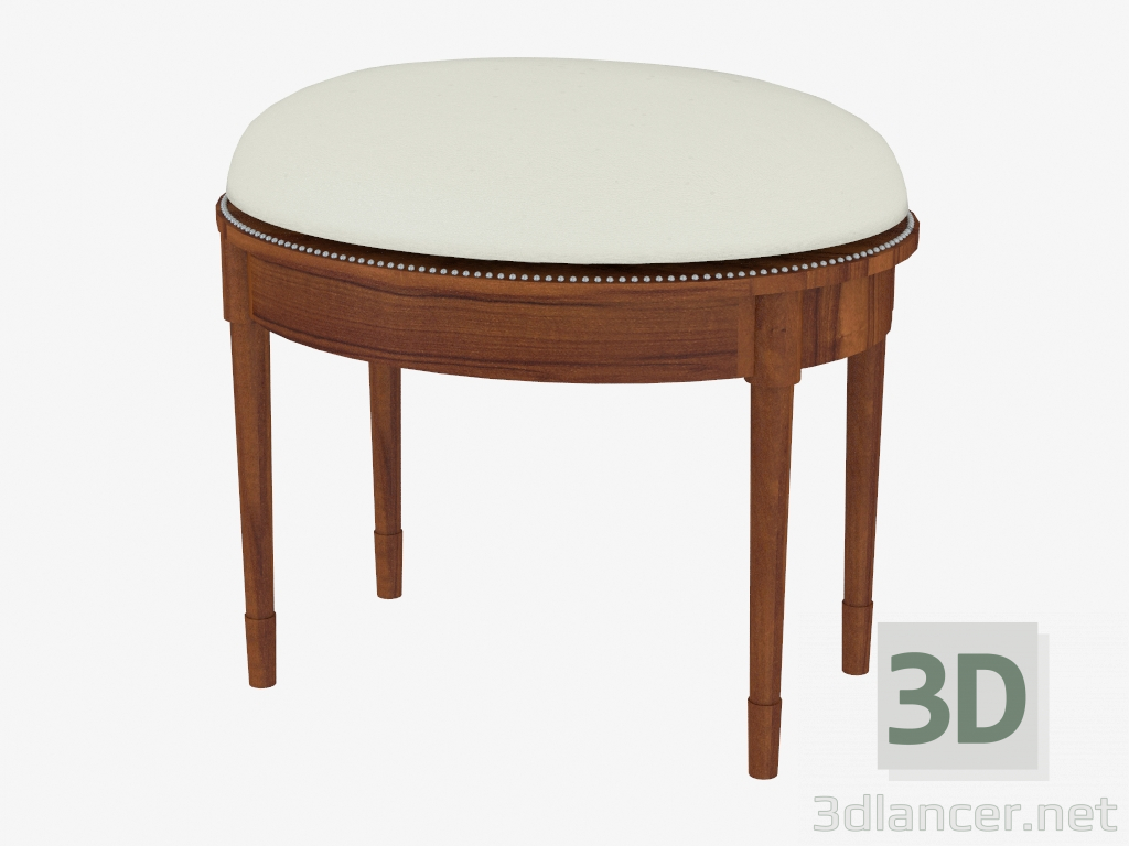 3D modeli Puf oval döşeme deri (Mad. 1502 JSB) - önizleme