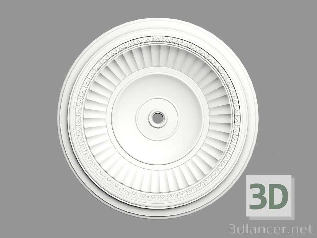 modello 3D Uscita da soffitto (P98) - anteprima