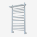 3d model Heated towel rail Bohemia with shelf (800x400) - preview