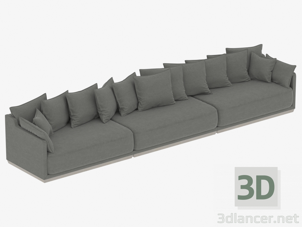 3D modeli Modüler kanepe SOHO 4620mm (ürün 823-821-824) - önizleme