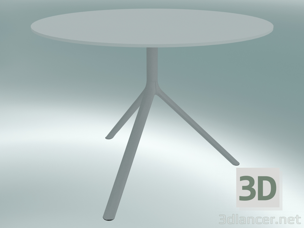 modello 3D Tavolo MIURA (9555-01 (Ø 100cm), H 73cm, bianco, bianco) - anteprima