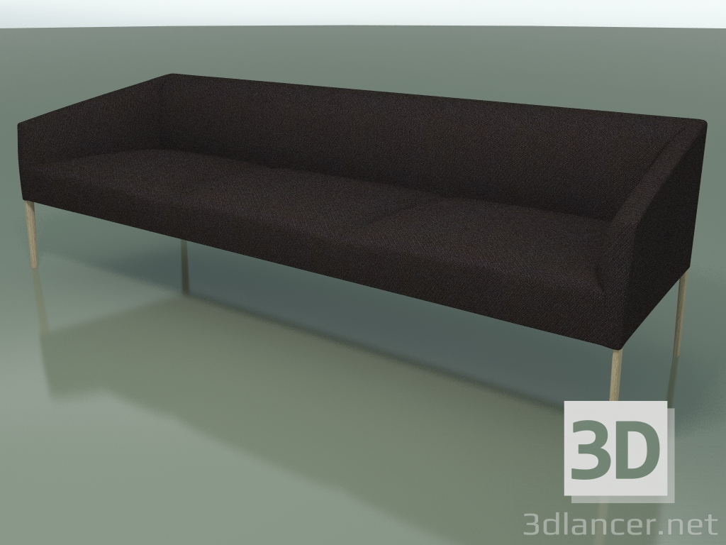 3D modeli Üçlü Kanepe 2713 (Ağartılmış meşe) - önizleme