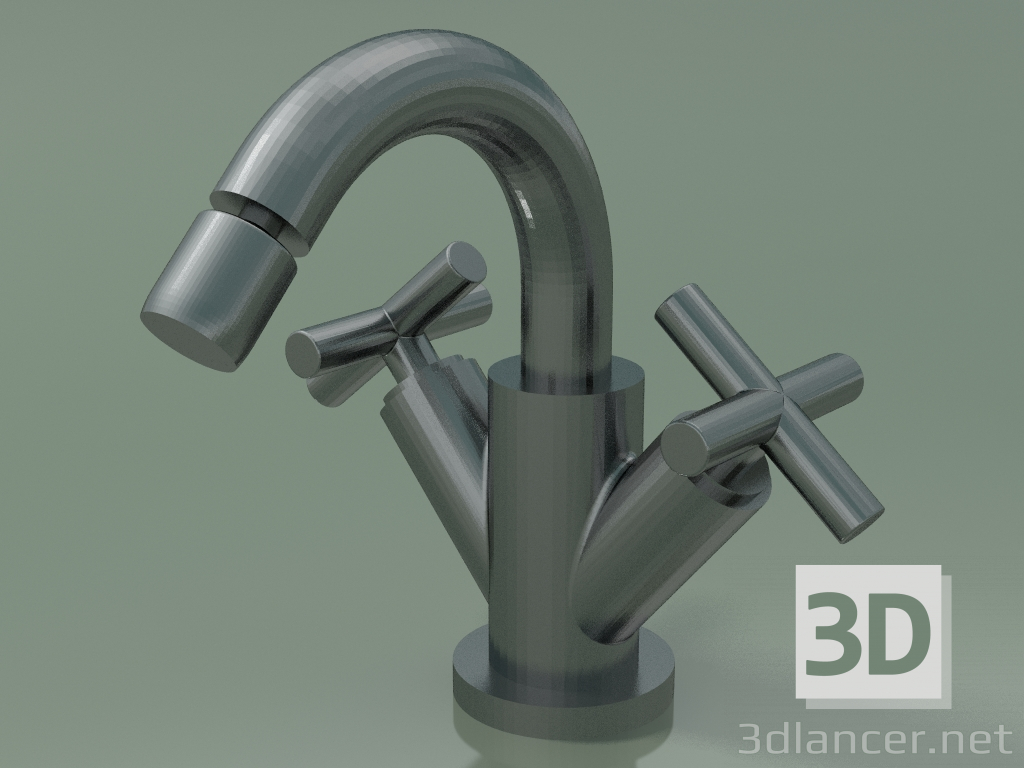 modello 3D Miscelatore bidet monoforo con scarico (24510892-99) - anteprima