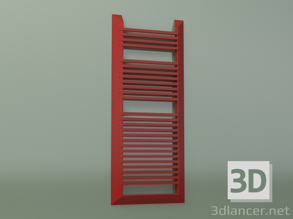 3d model Towel rail EVO (1441x588, Red - RAL 3000) - preview