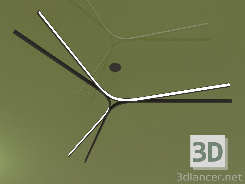 3D Modell Leuchte ARCO TRIO (3000 mm) - Vorschau