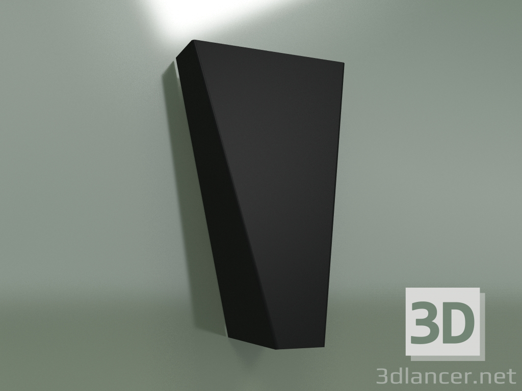 3d model Aplique de pared NW-9703 Narwik negro - vista previa