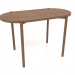 3d model Dining table DT 08 (straight end) (1200x624x754, wood brown light) - preview