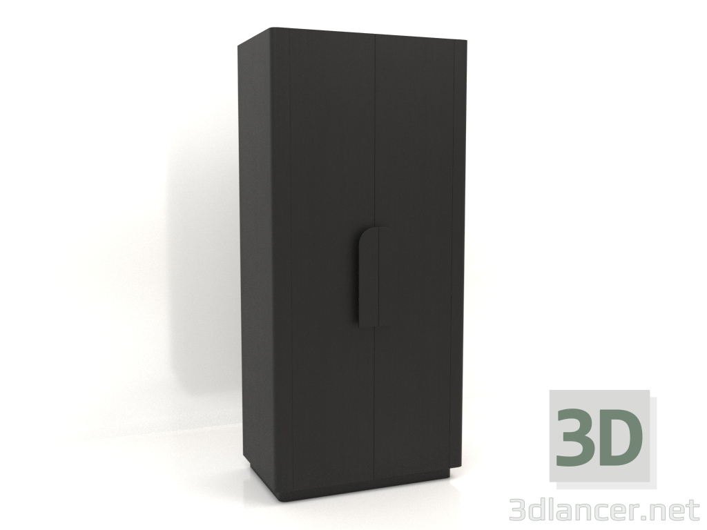 3d model Armario MW 04 madera (opción 2, 1000x650x2200, madera negro) - vista previa