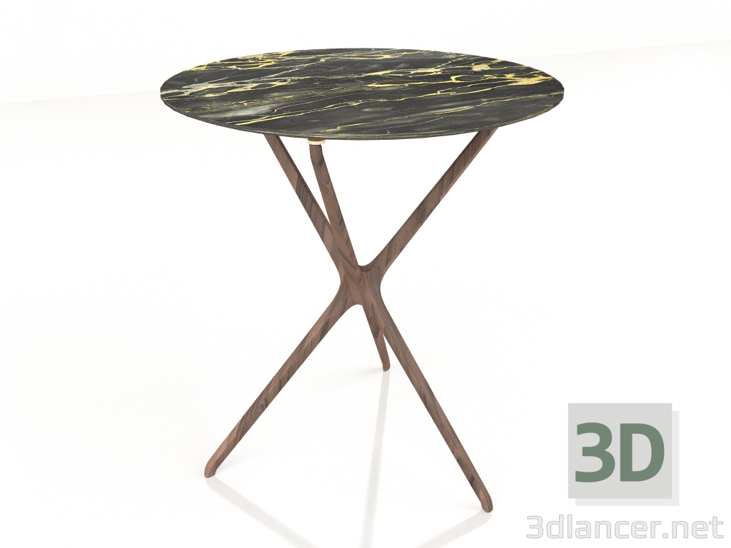 3d model Mesa de centro alta Croix De Dois (patas de madera) - vista previa