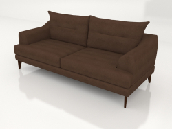 Island straight 3-seater sofa