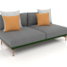 3d model Sofa module, section 4 (Bottle green) - preview