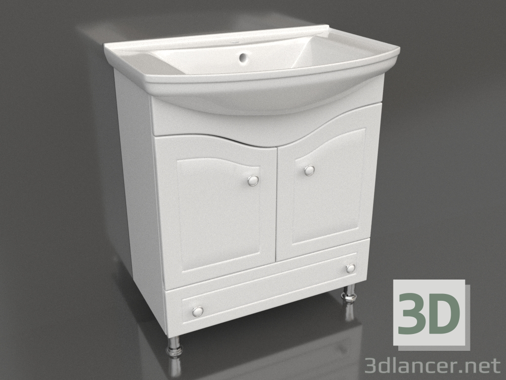 3d model Floor cabinet 75 cm (FR0107) - preview