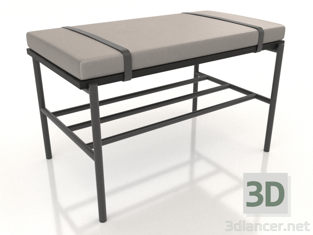 3d model Bench 700 mm (black RAL 9005) - preview