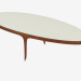 3d model Oval bench with leather upholstery (art. JSB 1510) - preview