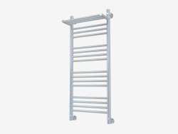 Heated towel rail Bohemia with a shelf (1000x400)