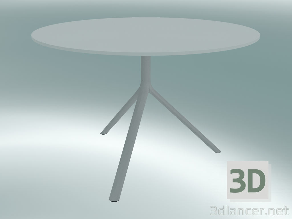 3d model Mesa MIURA (9556-01 (Ø 110cm), H 73cm, blanco, blanco) - vista previa