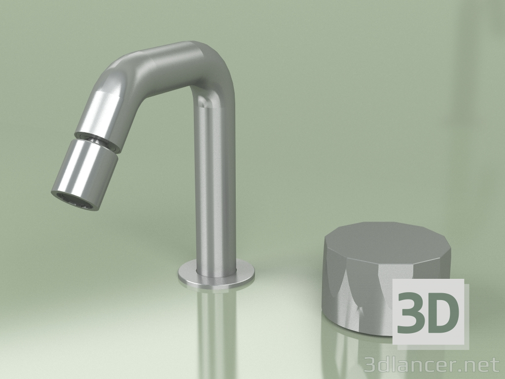 3d model 2-hole hydro-progressive bidet mixer with adjustable spout (15 37 T, AS) - preview