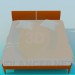 3D Modell Doppelbett - Vorschau