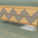 3d model Chest of drawers Granny Woo (coffee, light veneer) - preview