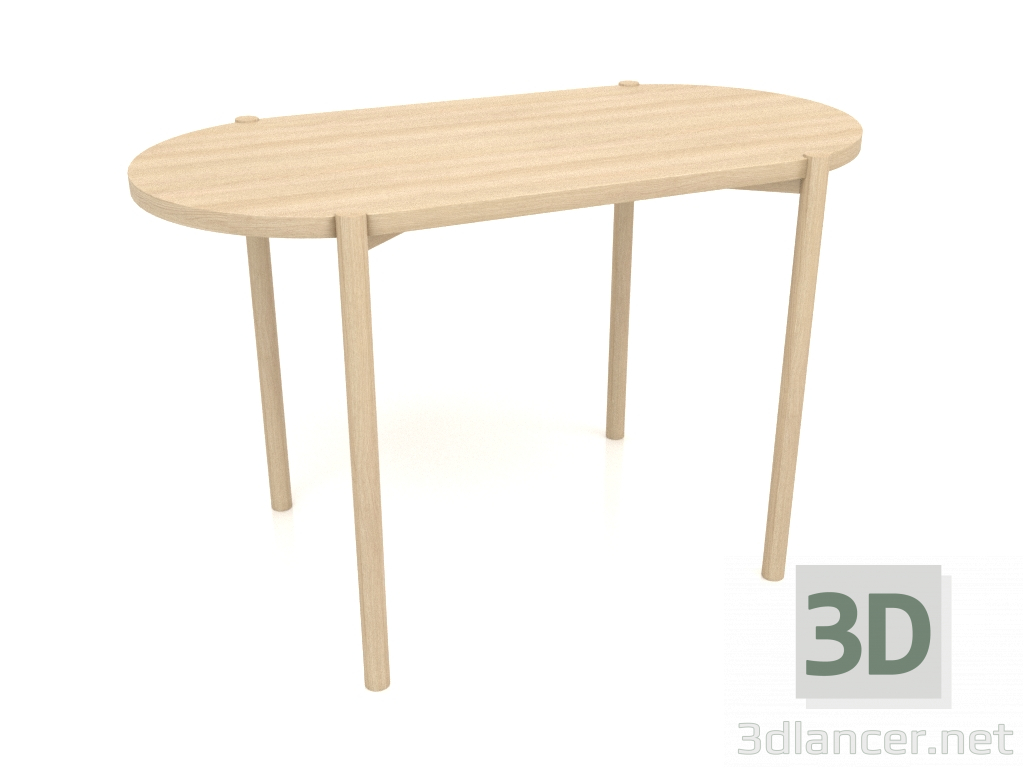 3d model Mesa de comedor DT 08 (extremo recto) (1200x624x754, blanco madera) - vista previa