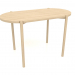 3d model Dining table DT 08 (straight end) (1200x624x754, wood white) - preview