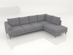 Island corner sofa for 5 people