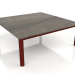 3d model Mesa de centro 94×94 (Rojo Vino, DEKTON Radium) - vista previa