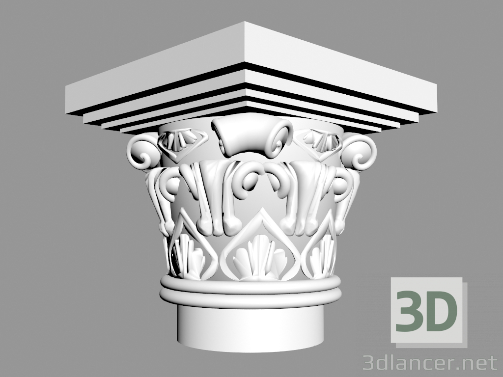 Modelo 3d Coluna (capital) L913 (1) - preview