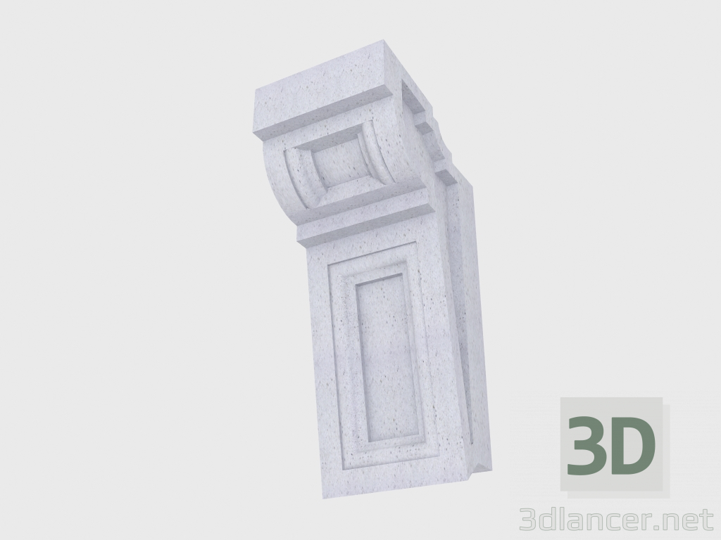 3d model Soporte delantero (FT25PG) - vista previa