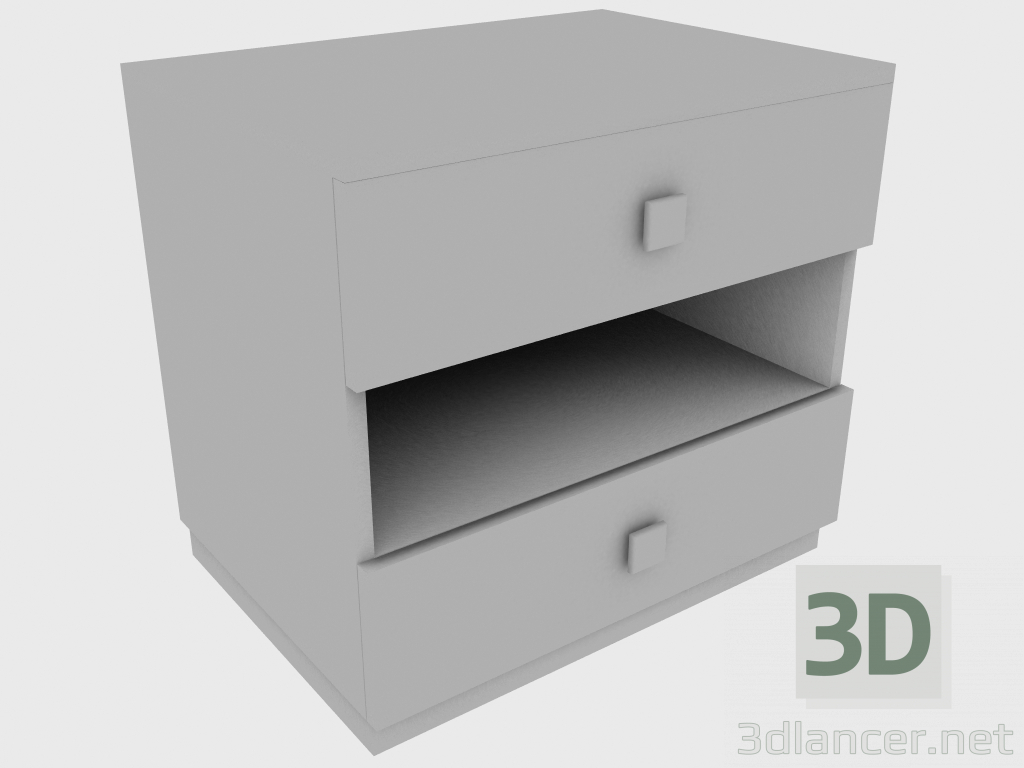 3d model Mesita de noche MESA LATERAL PHIL BED (55X40XH45) - vista previa