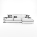 Asnaghi Pixel Sofa (Italien) 3D-Modell kaufen - Rendern