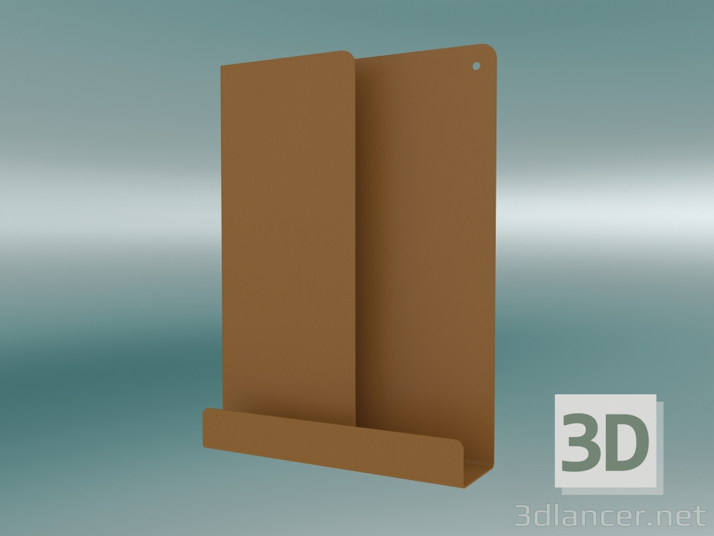 modello 3D Ripiano ripiegato (29,5x40 cm, arancione Brunt) - anteprima