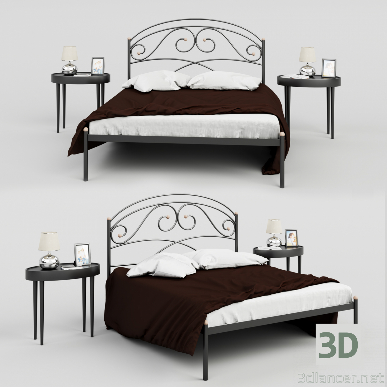 modèle 3D de Lit Hattori acheter - rendu