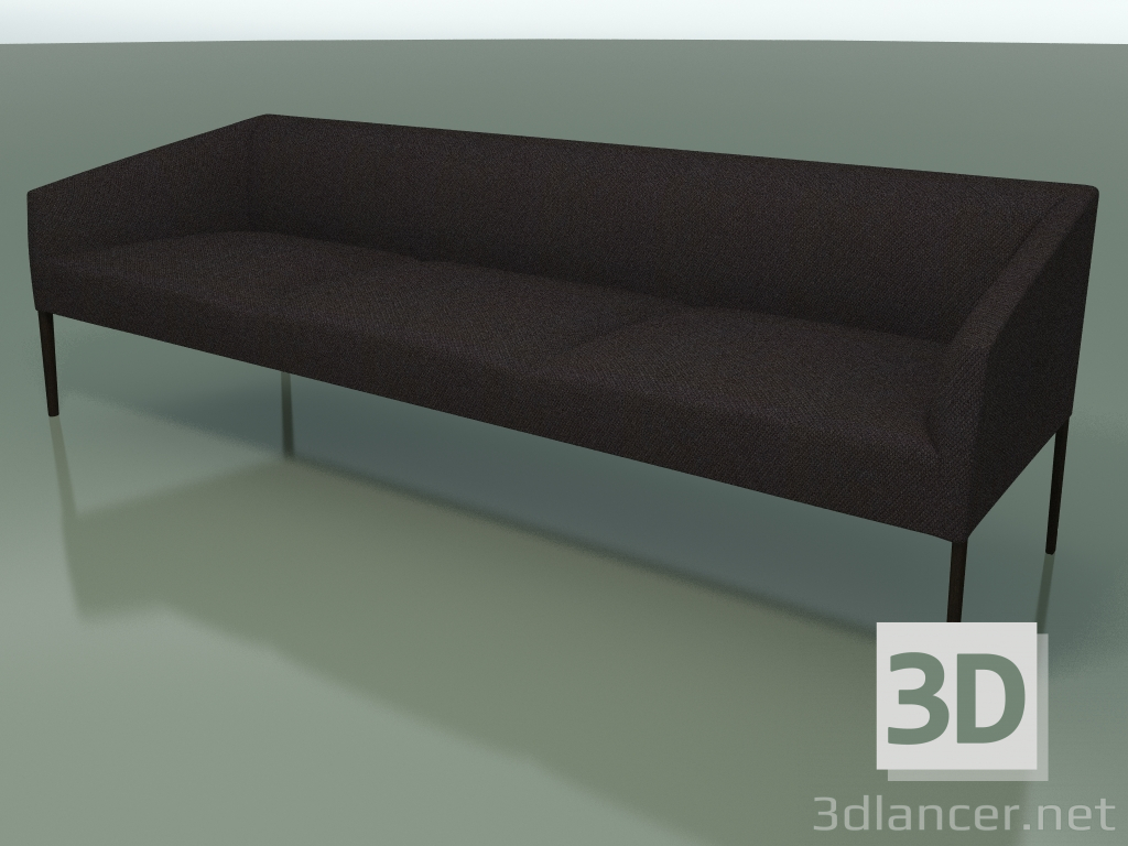 3d model Sofá triple 2713 (Wenge) - vista previa