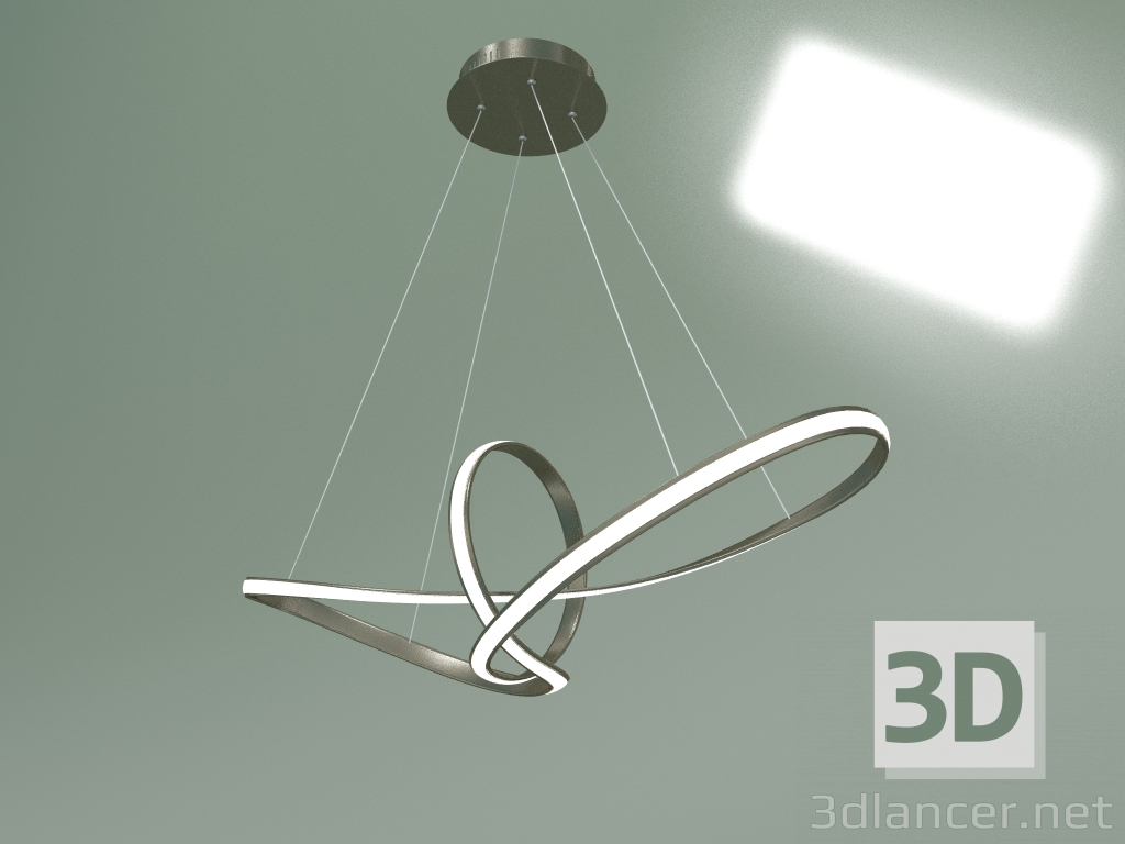 3d model Pendant lamp 90174-1 (satin nickel) - preview